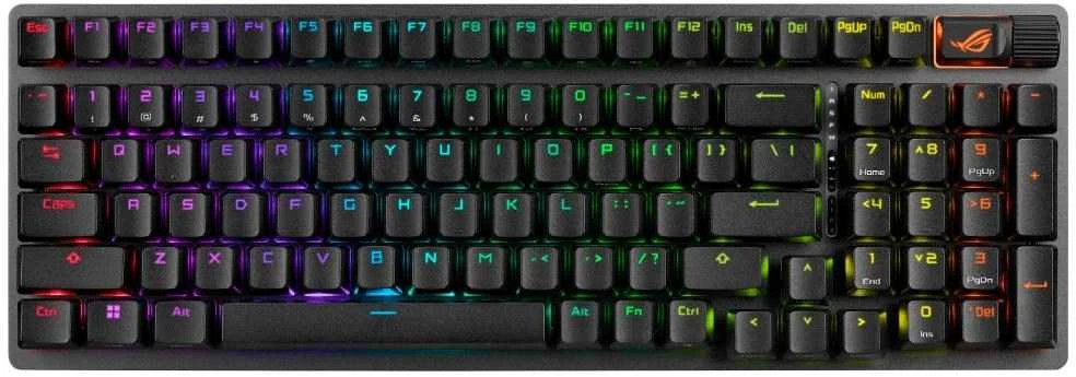 Asus klaviatūra ASUS klaviatūra ROG STRIX SCOPE II X mechaninė laidinė ROG NX Snow V2 Čekija ir Slovakija