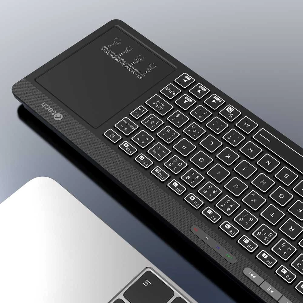 Klaviatūra C-TECH WLTK-03, dvigubas, jutiklinis skydelis