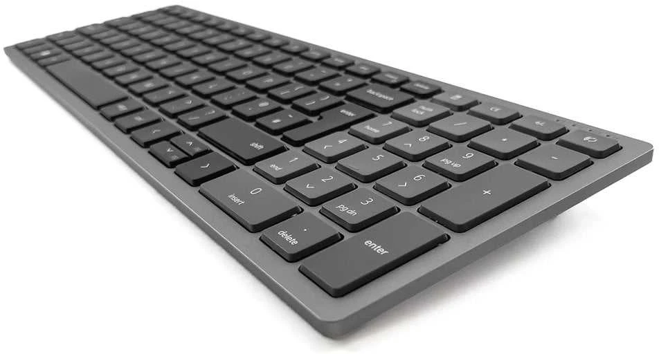 DELL kompaktiška kelių įrenginių belaidė klaviatūra – KB740 – čekų/slovakų (QWERTZ)