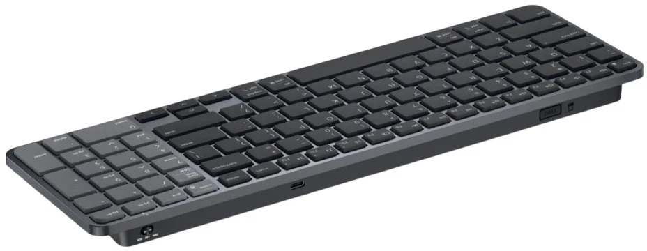 Dell Pro 7 KB746 klaviatūra – įkraunama – kompaktiška – belaidė – 2,4 GHz, Bluetooth – QWERTZ – vokiška – grafito spalvos (KB746-BLK-GER)
