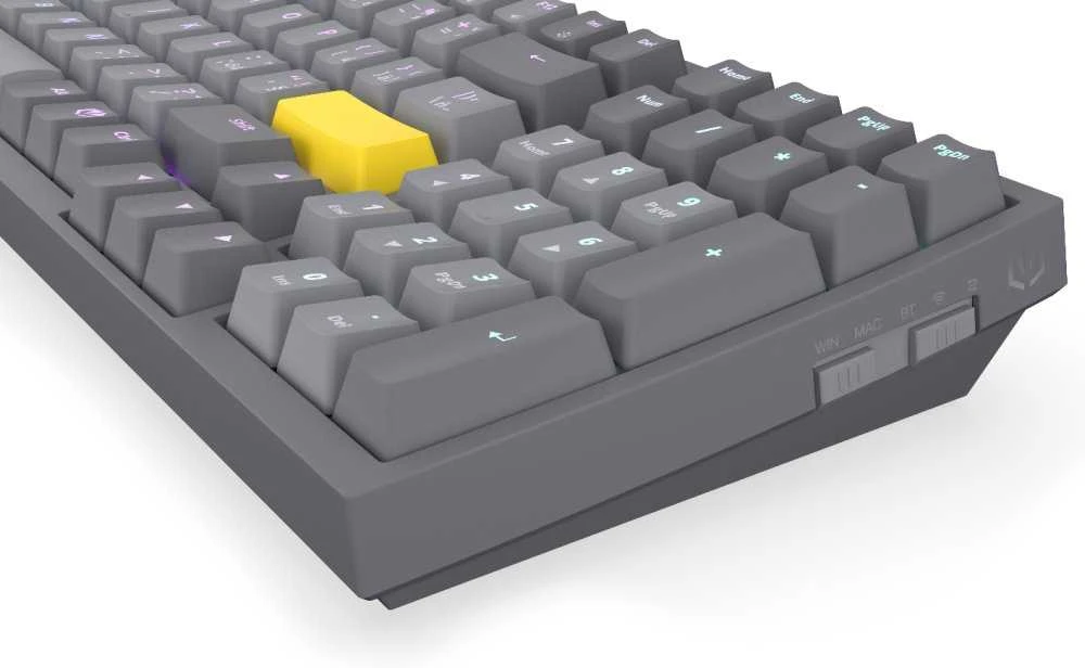 Klaviatūra žaidimams ENDORFY Celeris 1800 ENDORFY Geltona by Gateron belaidė mechaninė su pašvietimu pilka