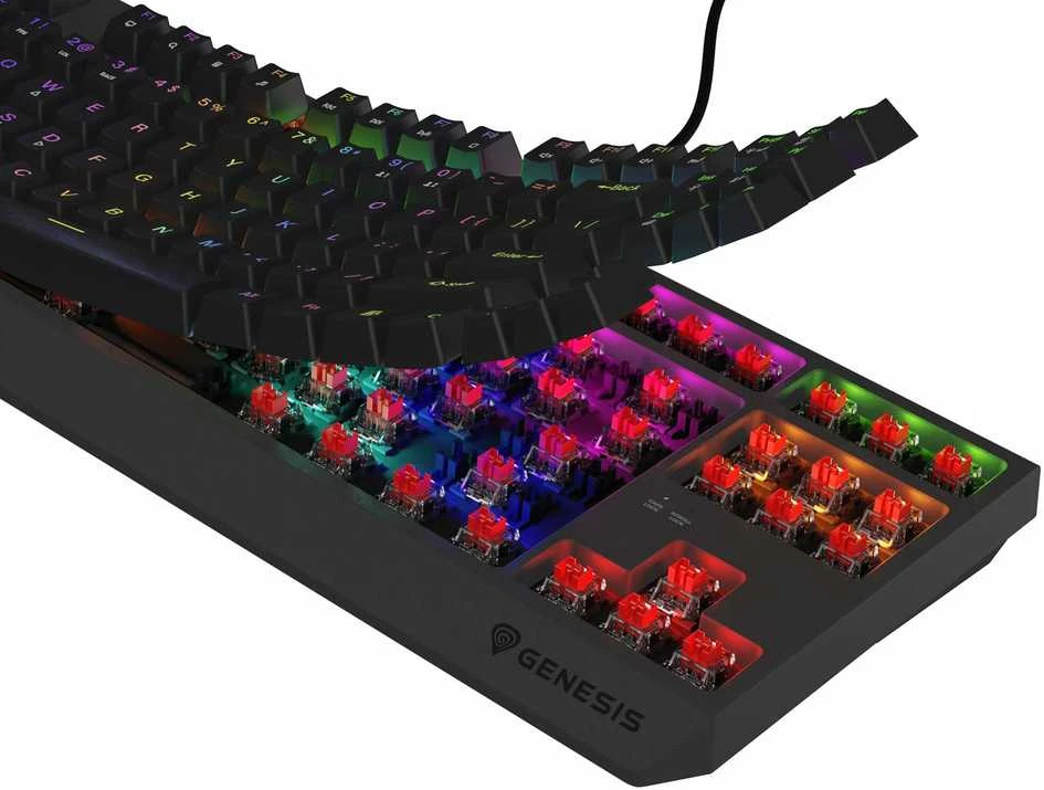 Genesis THOR 230 | Mechaninė klaviatūra žaidimams | su laidu | US | Outemu Raudona | Juodas