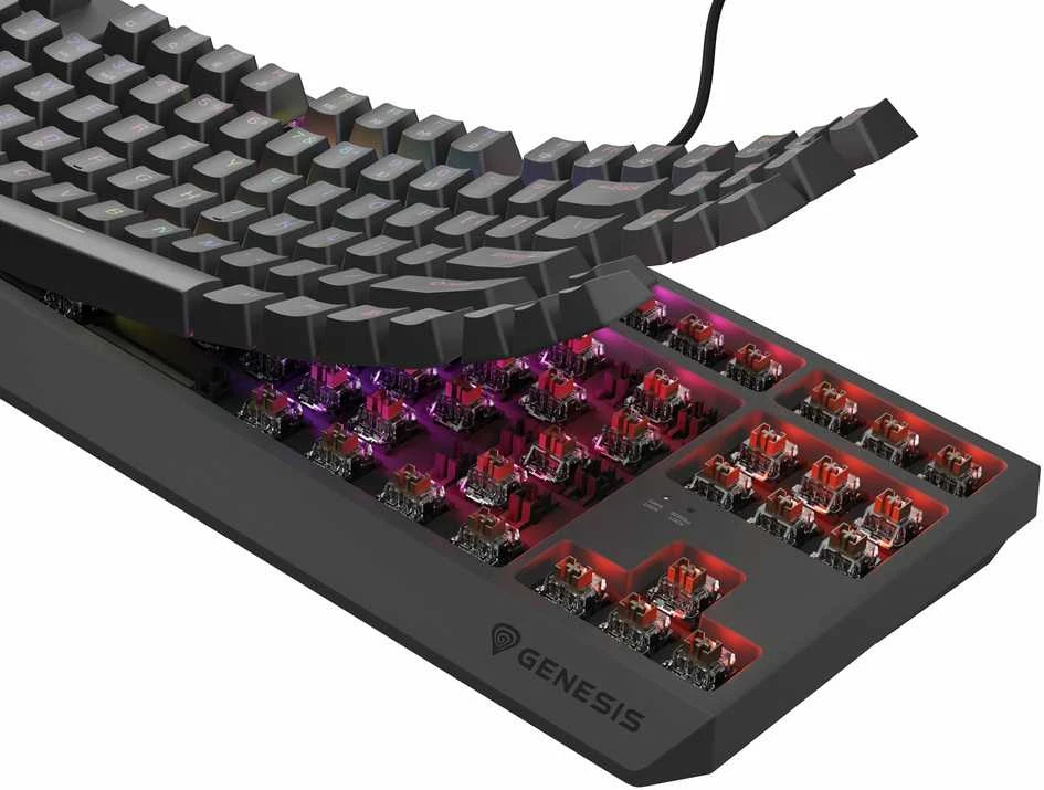 Genesis | THOR 230 | Mechaninė klaviatūra žaidimams | su laidu | US | Outemu Brown | Juodas
