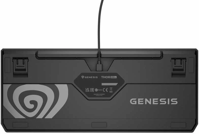 Klaviatūra žaidimams Genesis Thor 230 Outemu Raudona su laidu mechaninė su pašvietimu juoda