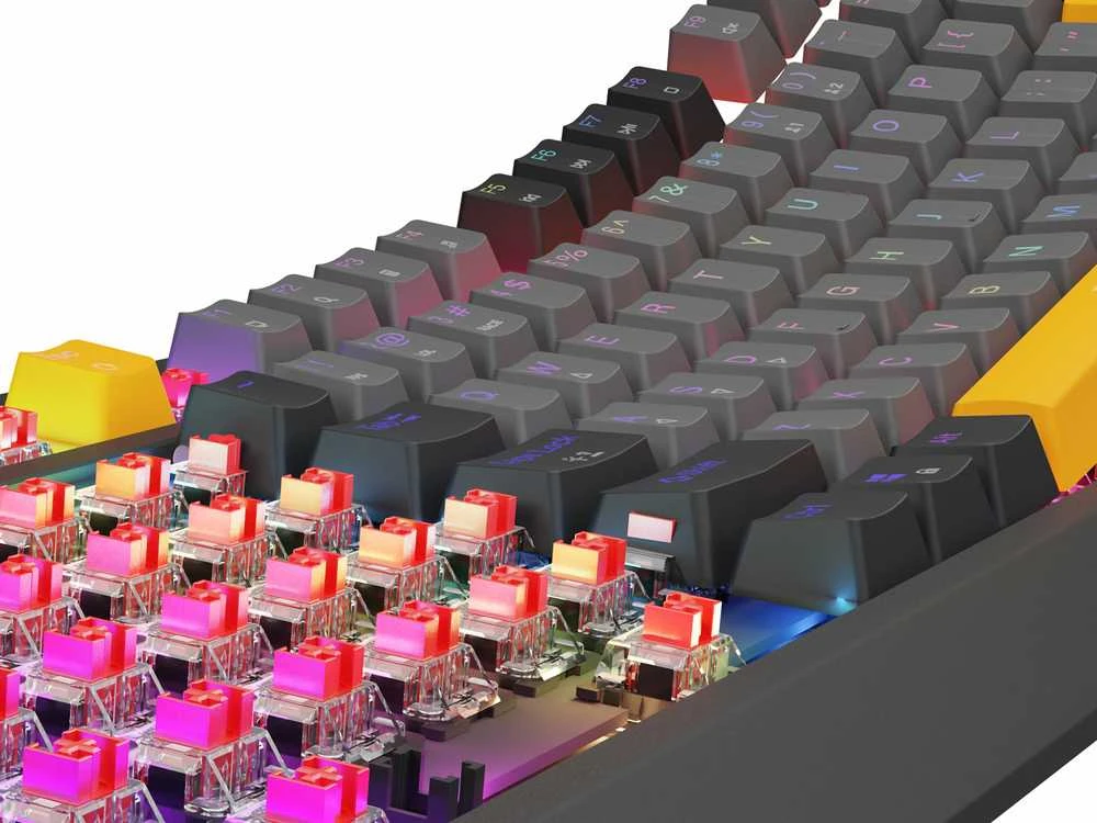 Genesis | THOR 230 TKL | Mechaninė klaviatūra žaidimams | su laidu | US | Outemu Raudona | Anchor Gray Negative