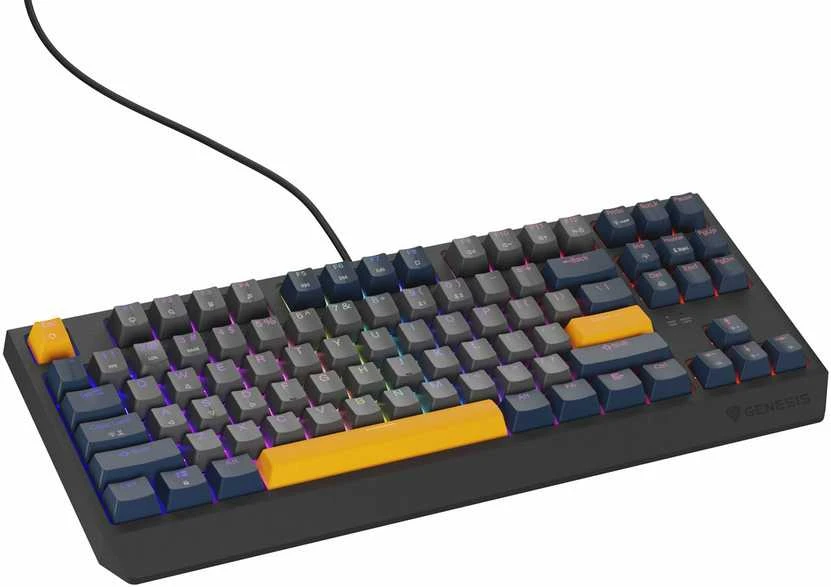 Genesis | THOR 230 | Mechaninė klaviatūra žaidimams | su laidu | US | Outemu Panda | Naval Mėlyna Negative