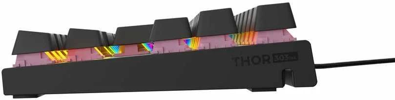 GNS Klaviatūra žaidimams GENESIS THOR 303 TKL CZ/SK su pašvietimu RGB mechaninė SILENT SWITCH Juoda