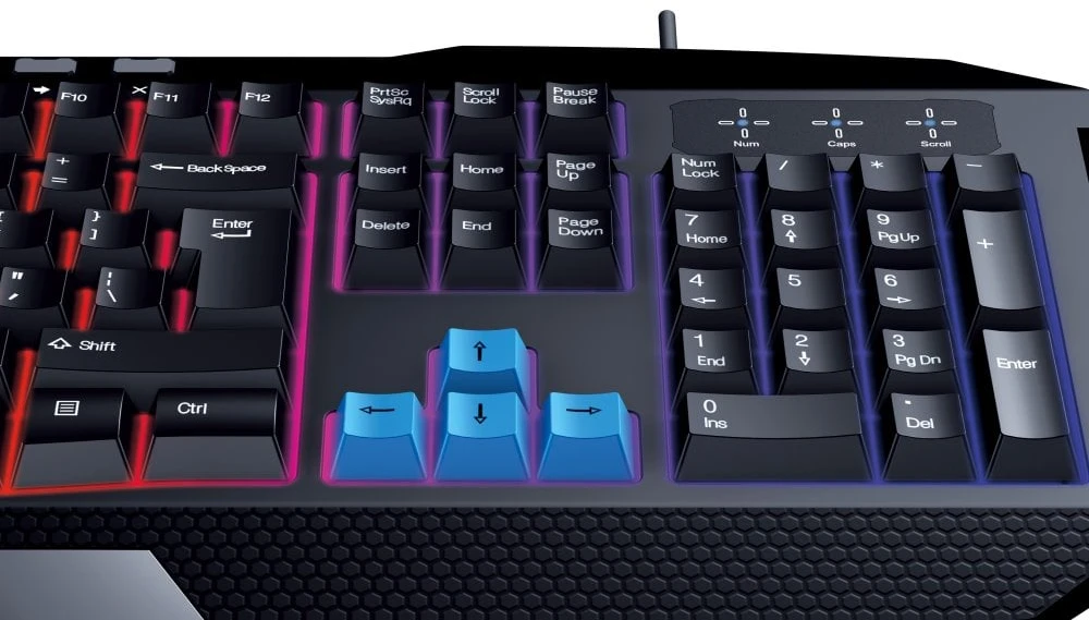 Genius GX GAMING Scorpion K215 klaviatūra su laidu (USB) CZ/SK, juoda