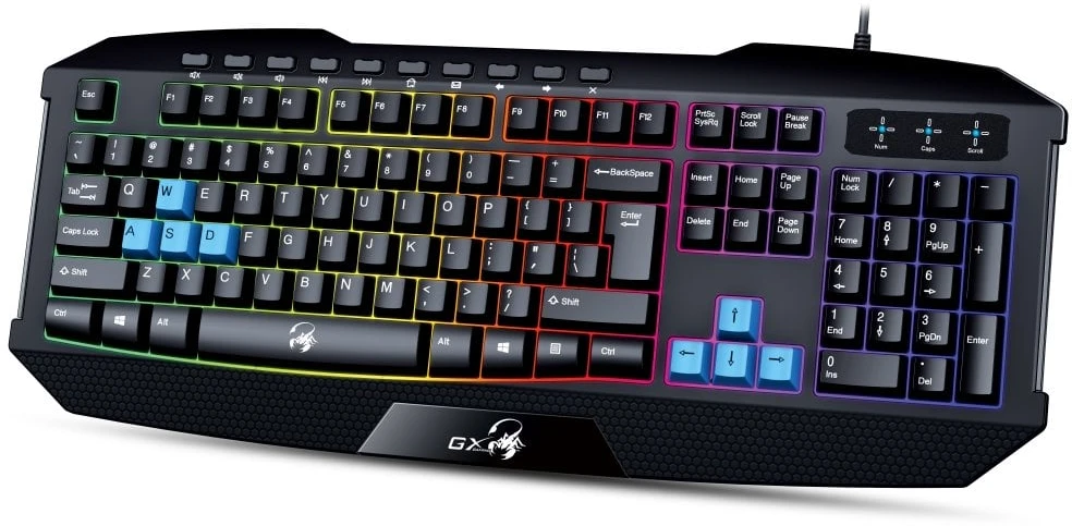 Genius GX GAMING Scorpion K215 klaviatūra su laidu (USB) CZ/SK, juoda