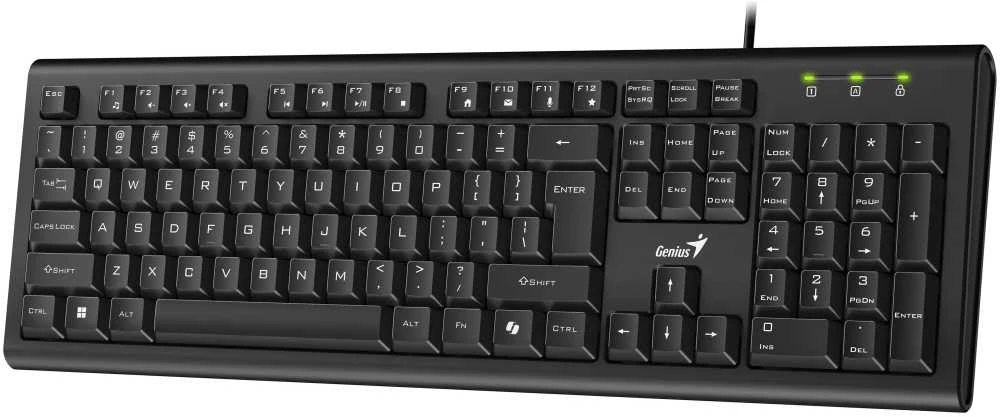 Genius KB-113 COPILOT klaviatūra su laidu (USB) CZ/SK, juoda