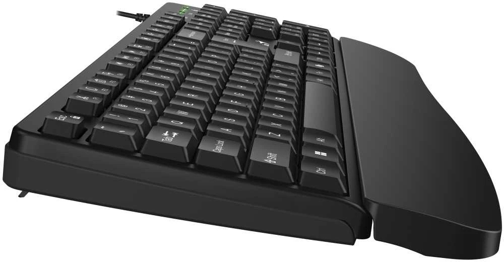Genius KM-123 komplektas klaviatūra su laidu (USB) CZ/SK, juoda su optyczną myszką