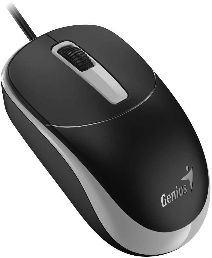 Genius KM-123 komplektas klaviatūra su laidu (USB) CZ/SK, juoda su optyczną myszką