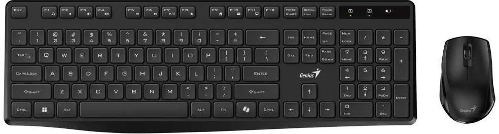 Genius KM-8206S COPILOT komplektas belaidė klaviatūra CZ/SK, juoda klasyczna, 2.4 [Ghz]
