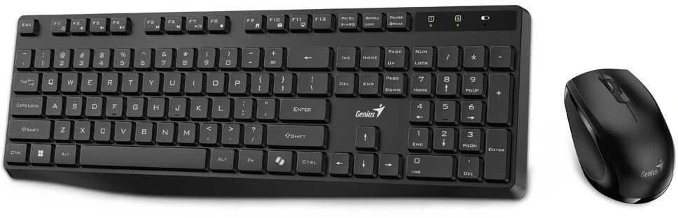 Genius KM-8206S COPILOT komplektas belaidė klaviatūra CZ/SK, juoda klasyczna, 2.4 [Ghz]