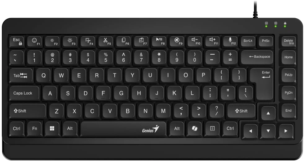 Genius LuxeMate 109 klaviatūra su laidu (USB) CZ/SK, juoda