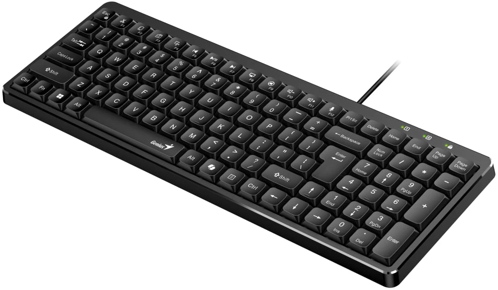 Genius LuxeMate 120 Copilot klaviatūra su laidu (USB) CZ/SK, juoda