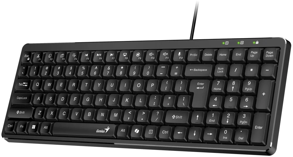 Genius LuxeMate 120 Copilot klaviatūra su laidu (USB) CZ/SK, juoda