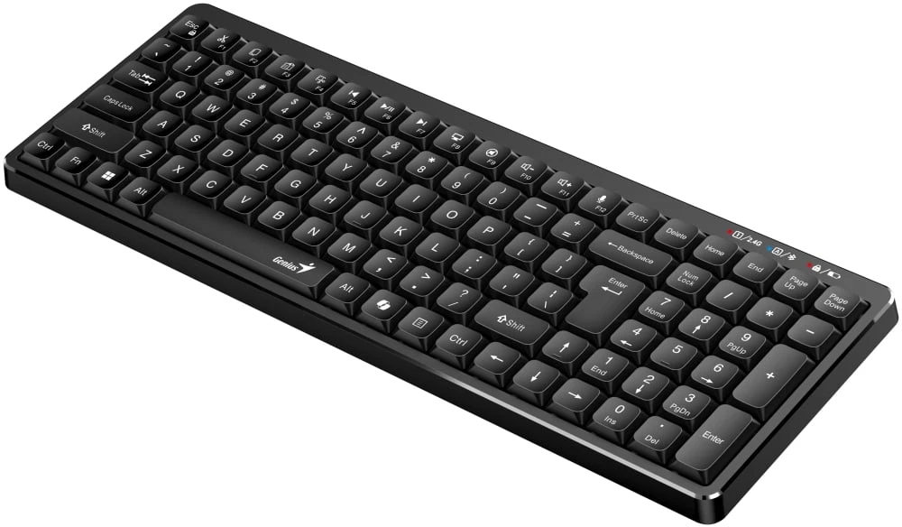 Genius LuxeMate Q7100BT Copilot belaidė klaviatūra CZ/SK, juoda