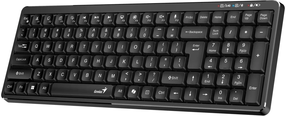 Genius LuxeMate Q7100BT Copilot belaidė klaviatūra CZ/SK, juoda
