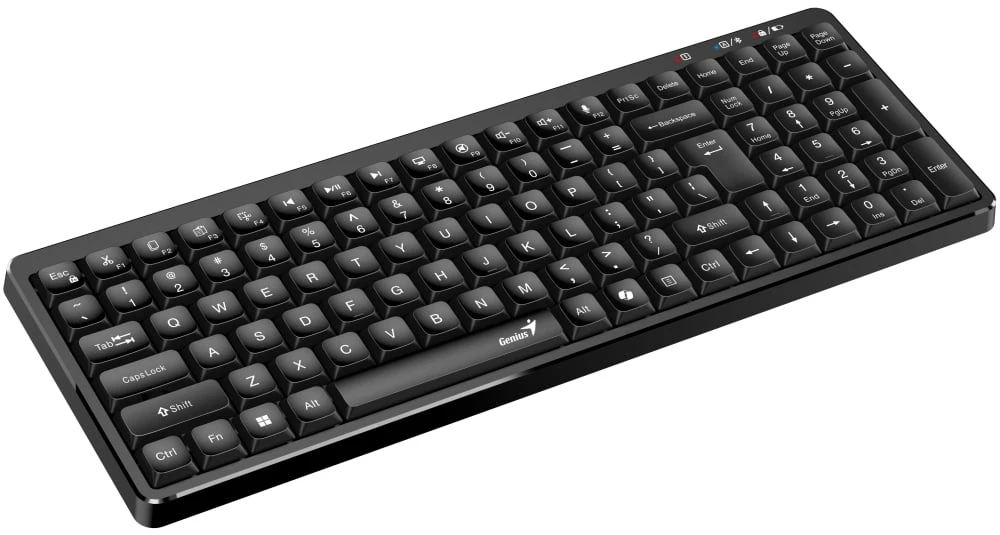 Genius LuxeMate Q7100BT Copilot belaidė klaviatūra CZ/SK, juoda