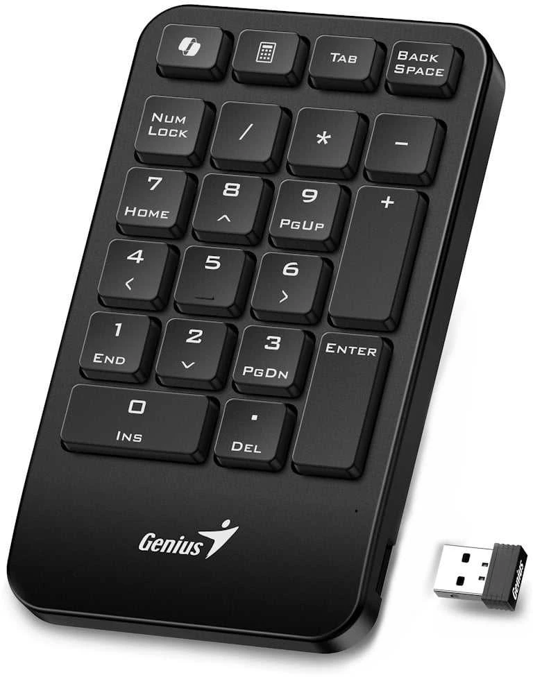 Genius NumPad 1000 COPILOT klaviatūra numeryczna belaidė juoda