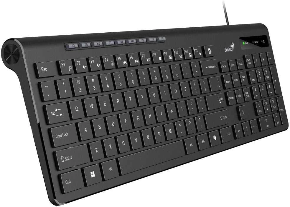 Genius Slimstar 230 II COPILOT klaviatūra su laidu (USB) CZ/SK, juoda