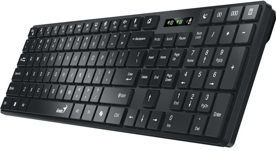 Genius Slimstar 7250BT belaidė klaviatūra CZ/SK, juoda