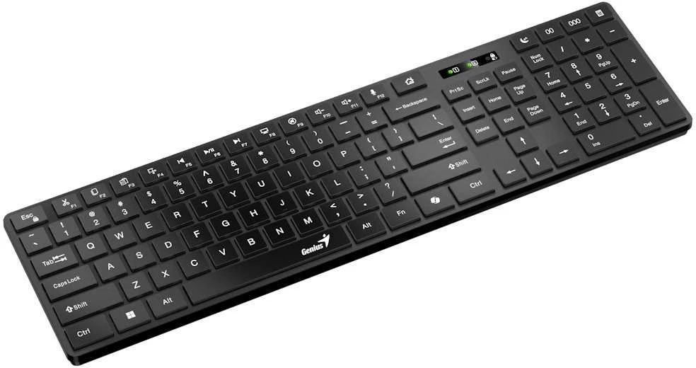 Genius Slimstar 7250BT belaidė klaviatūra CZ/SK, juoda