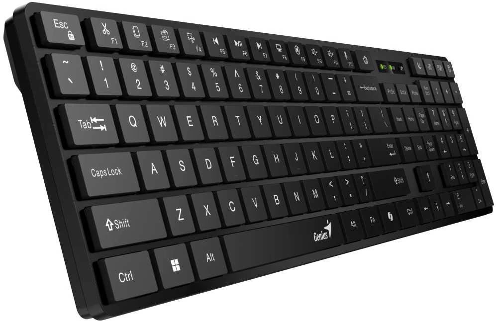 Genius SlimStar 8250 Rinkinys Klaviatūra su pele belaidė CZ/SK, juoda