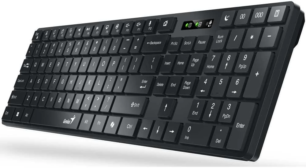 Genius SlimStar 8250 Rinkinys Klaviatūra su pele belaidė CZ/SK, juoda