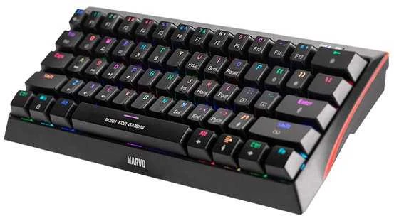 Marvo KG962 60% mechaninė klaviatūra su RGB (US, Mėlynas switch)