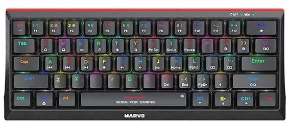 Klaviatūra Marvo KG962 RGB (Juoda)