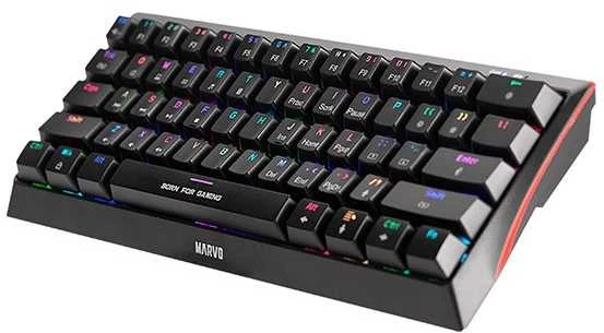 Klaviatūra Marvo KG962 RGB (Juoda)