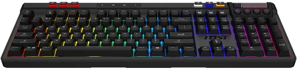 MSI STRIKE PRO WIRELESS | Klaviatūra žaidimams | Wireless | US | Juodas | 2.4 GHz Wireless, Bluetooth, USB 2.0 | Kailh Midnight Pro Silent Tactile