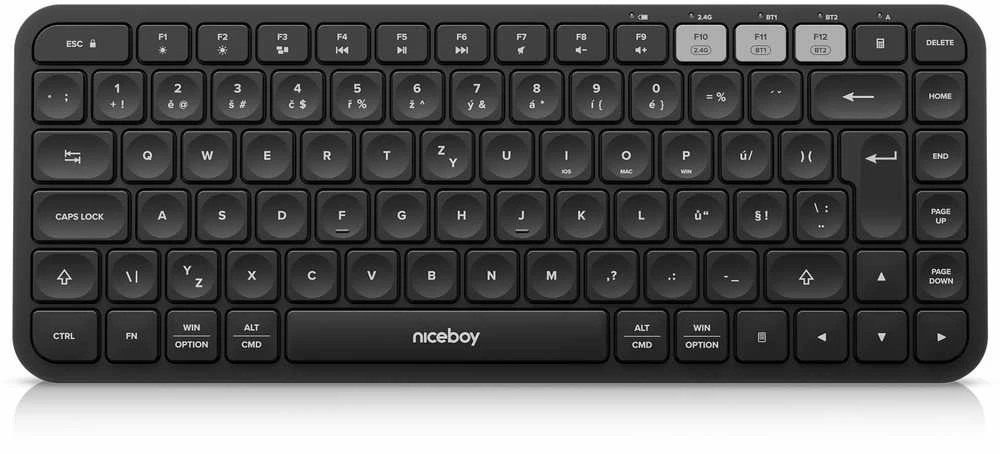 Klaviatūra Niceboy OFFICE K30X BT juoda