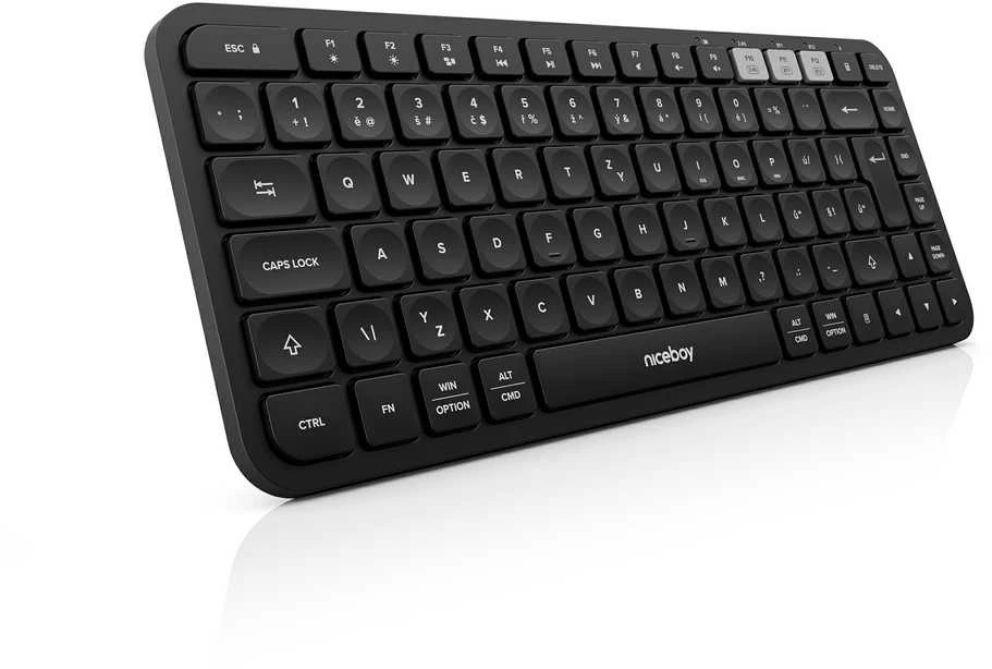 Klaviatūra Niceboy OFFICE K30X BT juoda