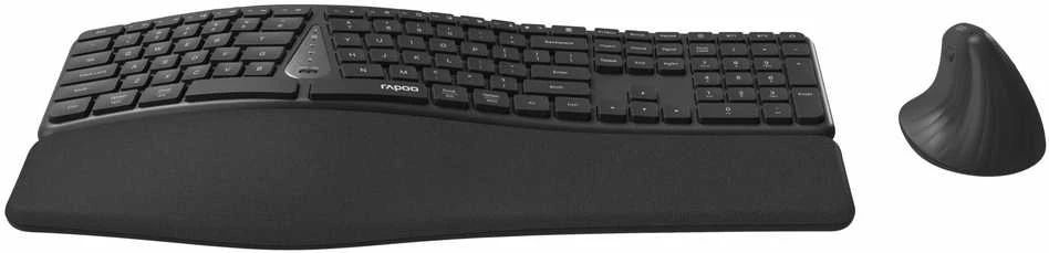 Klaviatūra ir pelė Rapoo 8810ME Multi-mode Bezprzewodowy CZ/SK Juodas