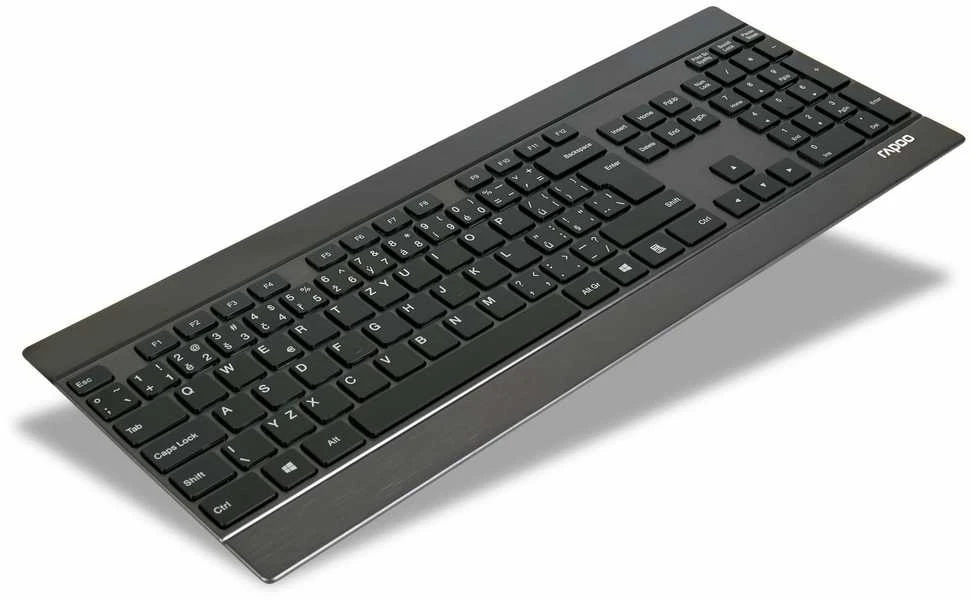 RAPOO klaviatūra E9270p USB, multimedija, belaidė, juoda, CZ