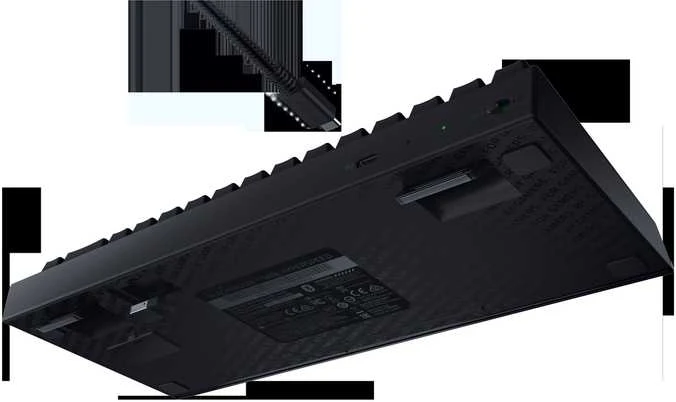 Belaidė 65% Klaviatūra Razer BlackWidow V3 Mini HyperSpeed su Razer Chroma RGB, Green Switch, US išdėstymas