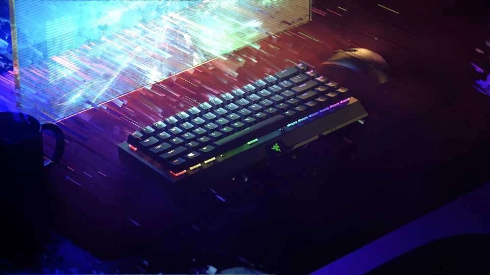 Belaidė 65% Klaviatūra Razer BlackWidow V3 Mini HyperSpeed su Razer Chroma RGB, Yellow Switch, US išdėstymas
