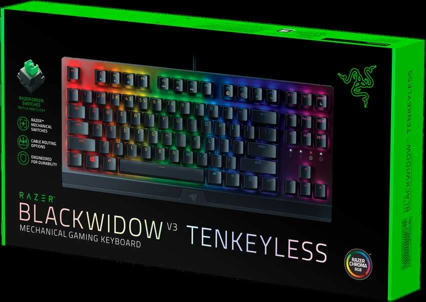 Žaidimų klaviatūra Razer BlackWidow V3, US išdėstymas
