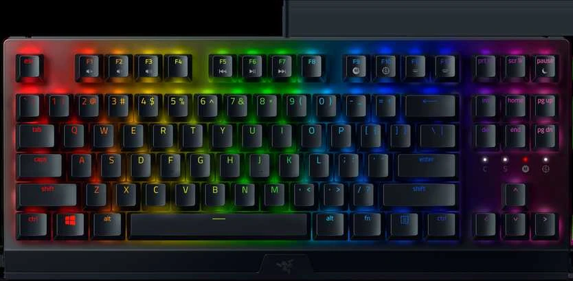 Kompaktiška Žaidimų klaviatūra Razer BlackWidow V3 Tenkeyless, Yellow Switch, US išdėstymas