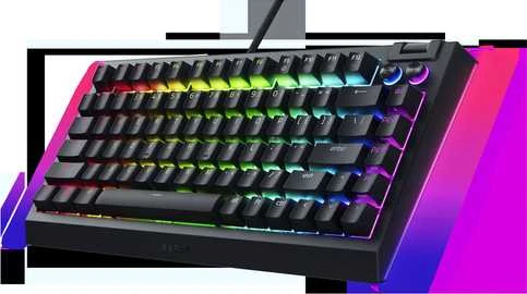 Razer | BlackWidow V4 75% | Mechaninė klaviatūra žaidimams | su laidu | US | Juodas