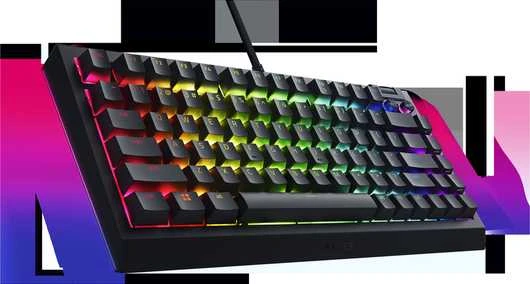 Razer | BlackWidow V4 75% | Mechaninė klaviatūra žaidimams | su laidu | US | Juodas