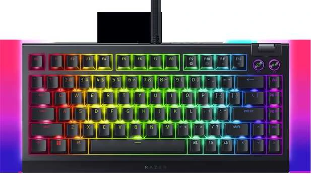 Razer | BlackWidow V4 75% | Mechaninė klaviatūra žaidimams | su laidu | US | Juodas