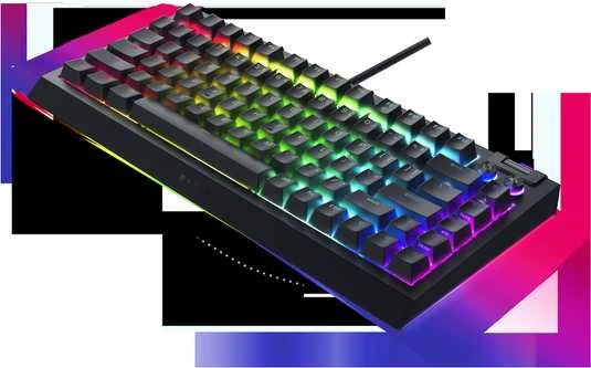 Razer | BlackWidow V4 75% | Mechaninė klaviatūra žaidimams | su laidu | US | Juodas
