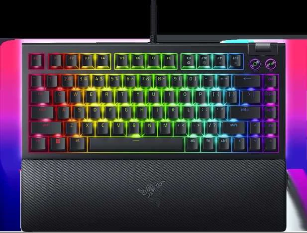 Razer | BlackWidow V4 75% | Mechaninė klaviatūra žaidimams | su laidu | US | Juodas