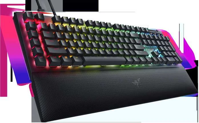 Razer | BlackWidow V4 | Mechaninė klaviatūra žaidimams | su laidu | RGB LED pašvietimas | US | Geltona Switches | Juodas