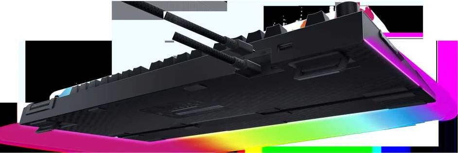 RAZER BlackWidow V4 Pro laidinė mechaninė klaviatūra (Geltona switch, US)