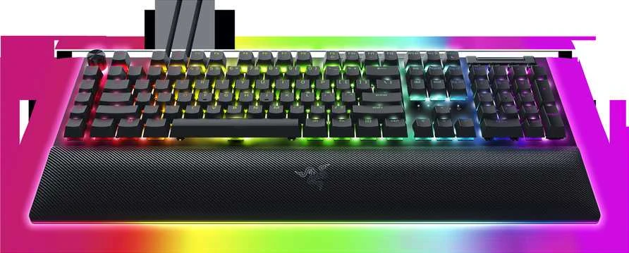 RAZER BlackWidow V4 Pro laidinė mechaninė klaviatūra (Geltona switch, US)